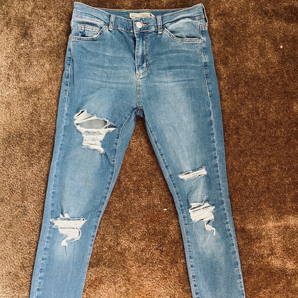 Topshop Leigh ankle grazer jeans